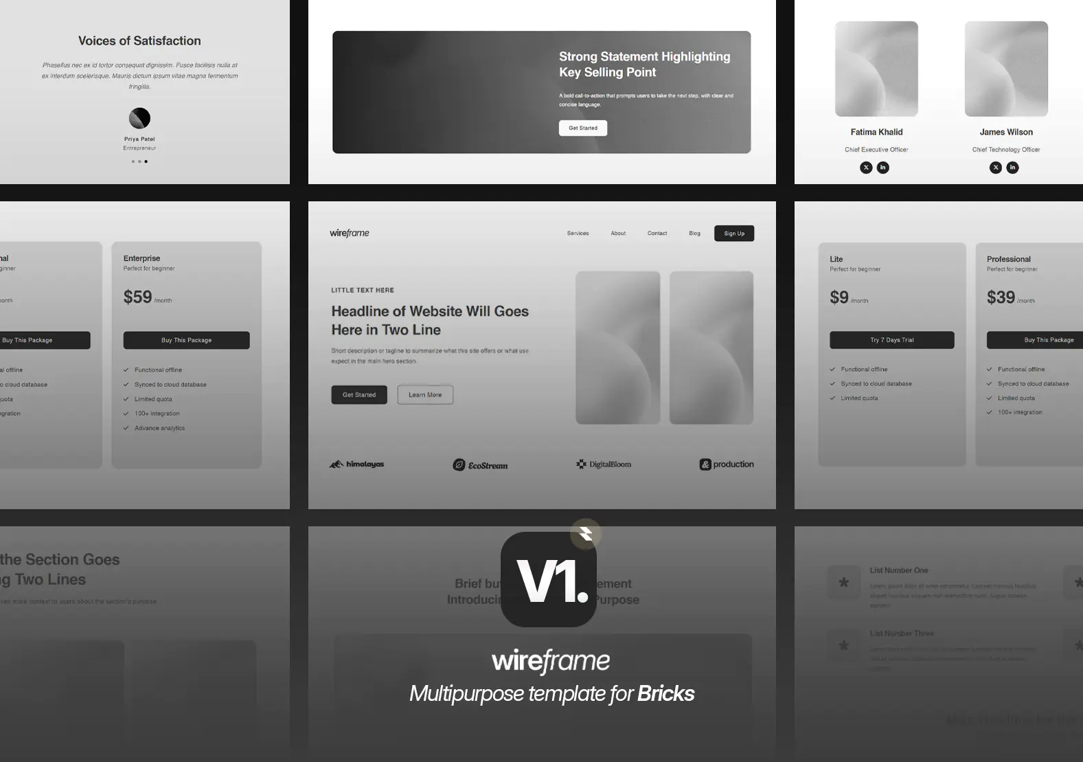 Wireframe Pro for Bricks Builder